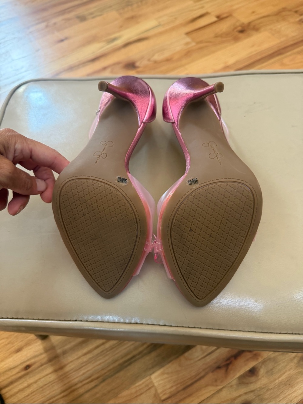 Jessica Simpson WAYRI Pink Metallic Pumps - Picture 6 of 9